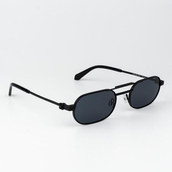 Off-White VAIDEN Women Sunglasses Black Grey Oval OERI123 VAIDEN 1007 main image 7
